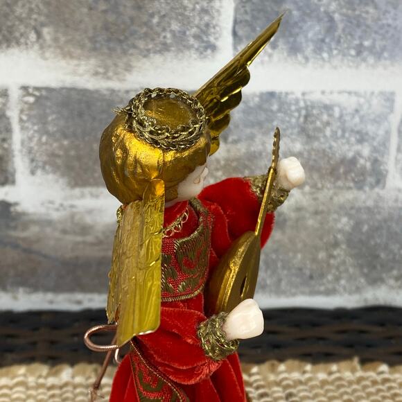 Vintage 1950s - 60s Koestel Wax Angel Christmas Tree Topper Handmade W Germany - Picture 9 of 16